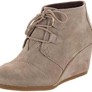 Toms Kala Desert Wedge Bootie in Desert Taupe